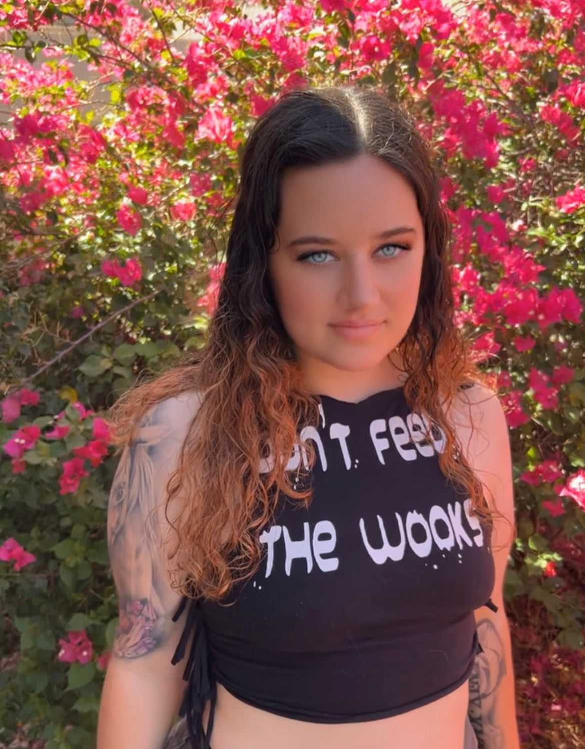 Don’t Feed The Wooks Halter Crop Top