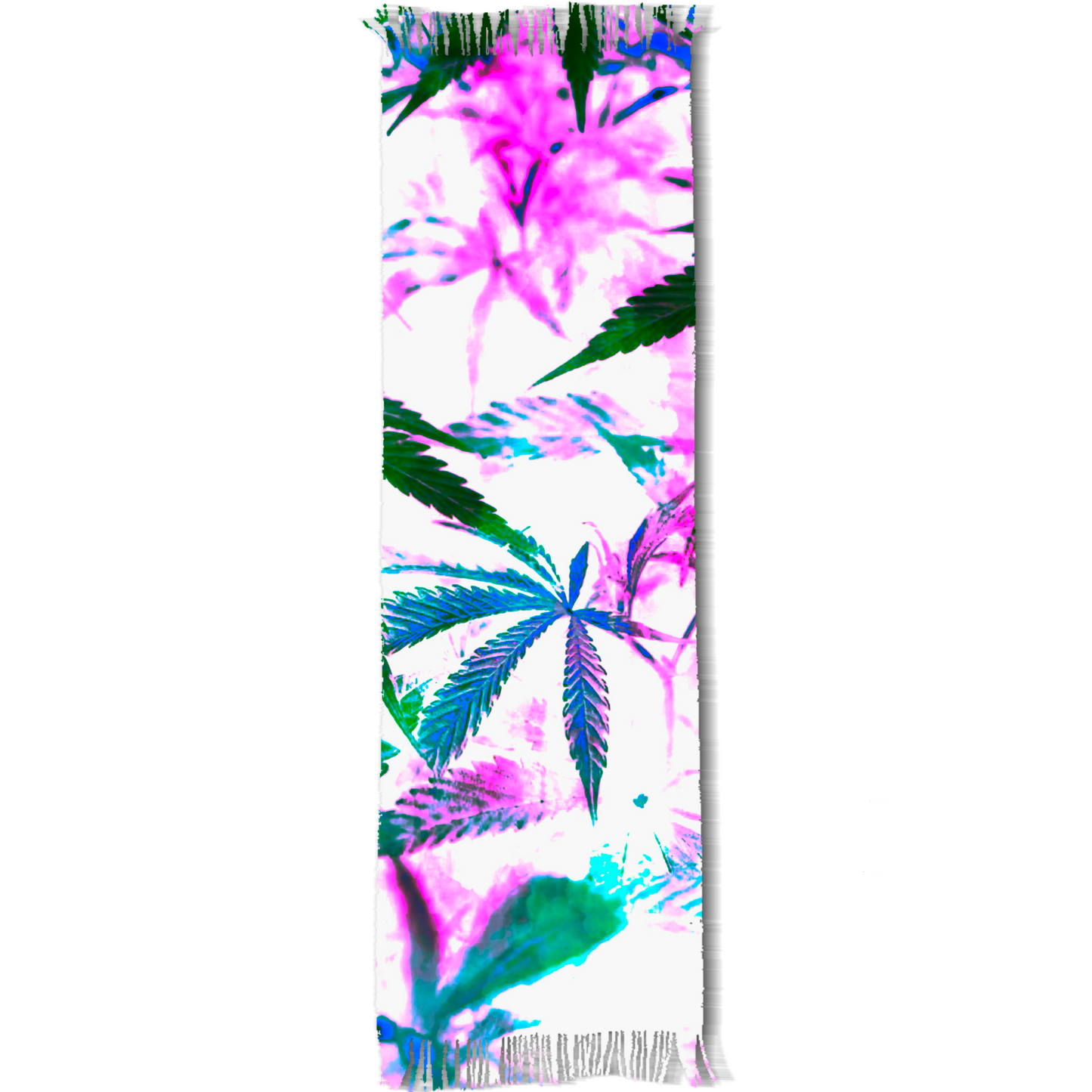 White Widow Hemp Leaf Pashmina