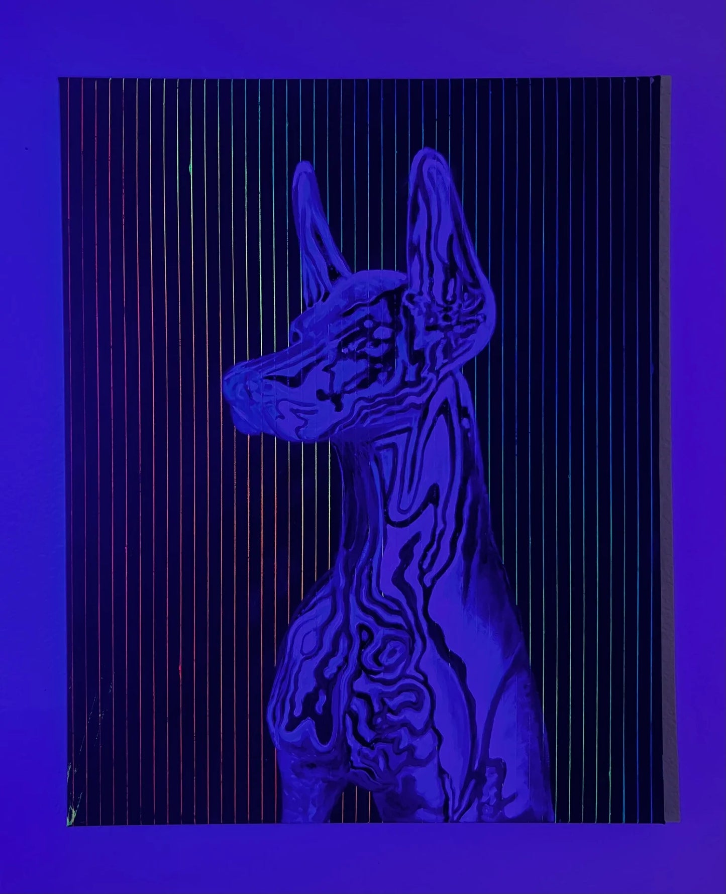 Chrome Doberman Painting