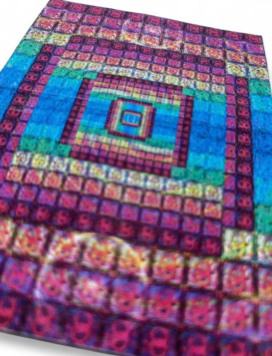 Rainbow Vortex Blotter Art