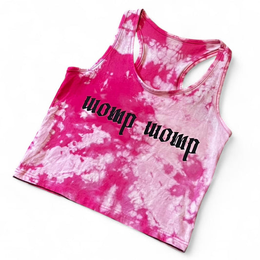 Womp Womp Pink Tie Dye Crop Top