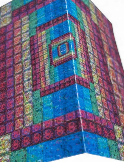 Rainbow Vortex Blotter Art