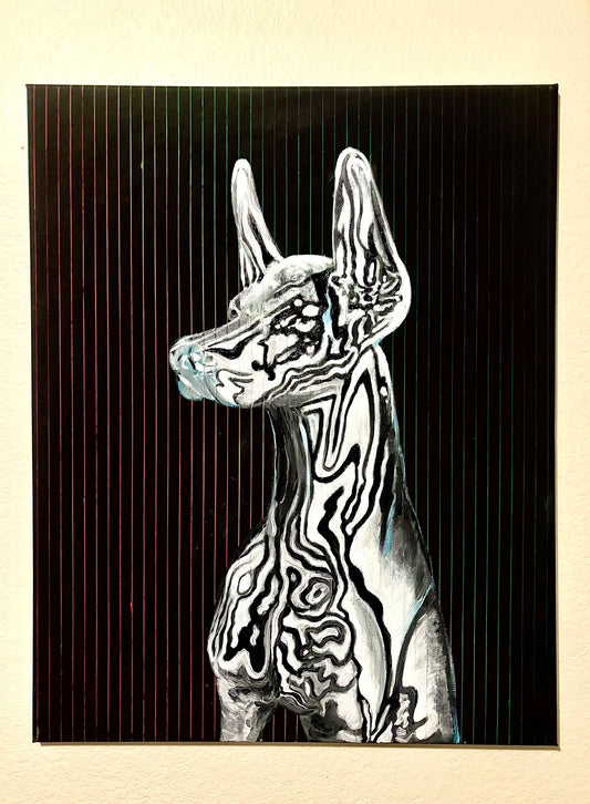 Chrome Doberman Painting