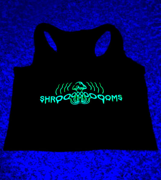 Shrooms Halter Crop Top