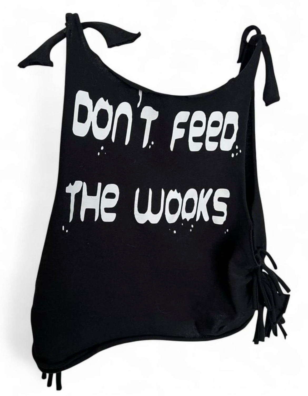 Don’t Feed The Wooks Halter Crop Top