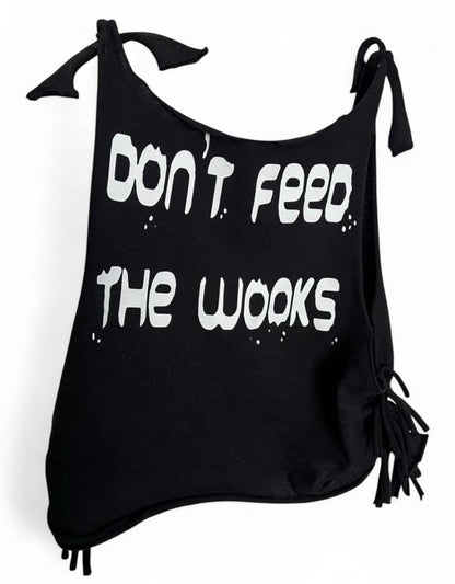 Don’t Feed The Wooks Halter Crop Top