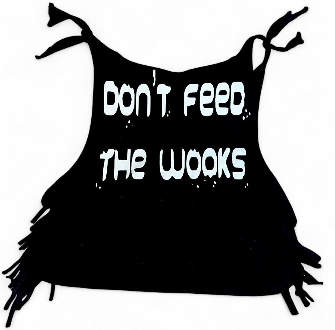 Don’t Feed The Wooks Halter Crop Top