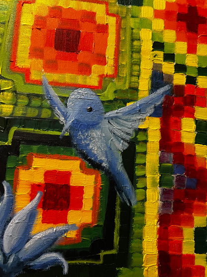 Blue Nectar Painting