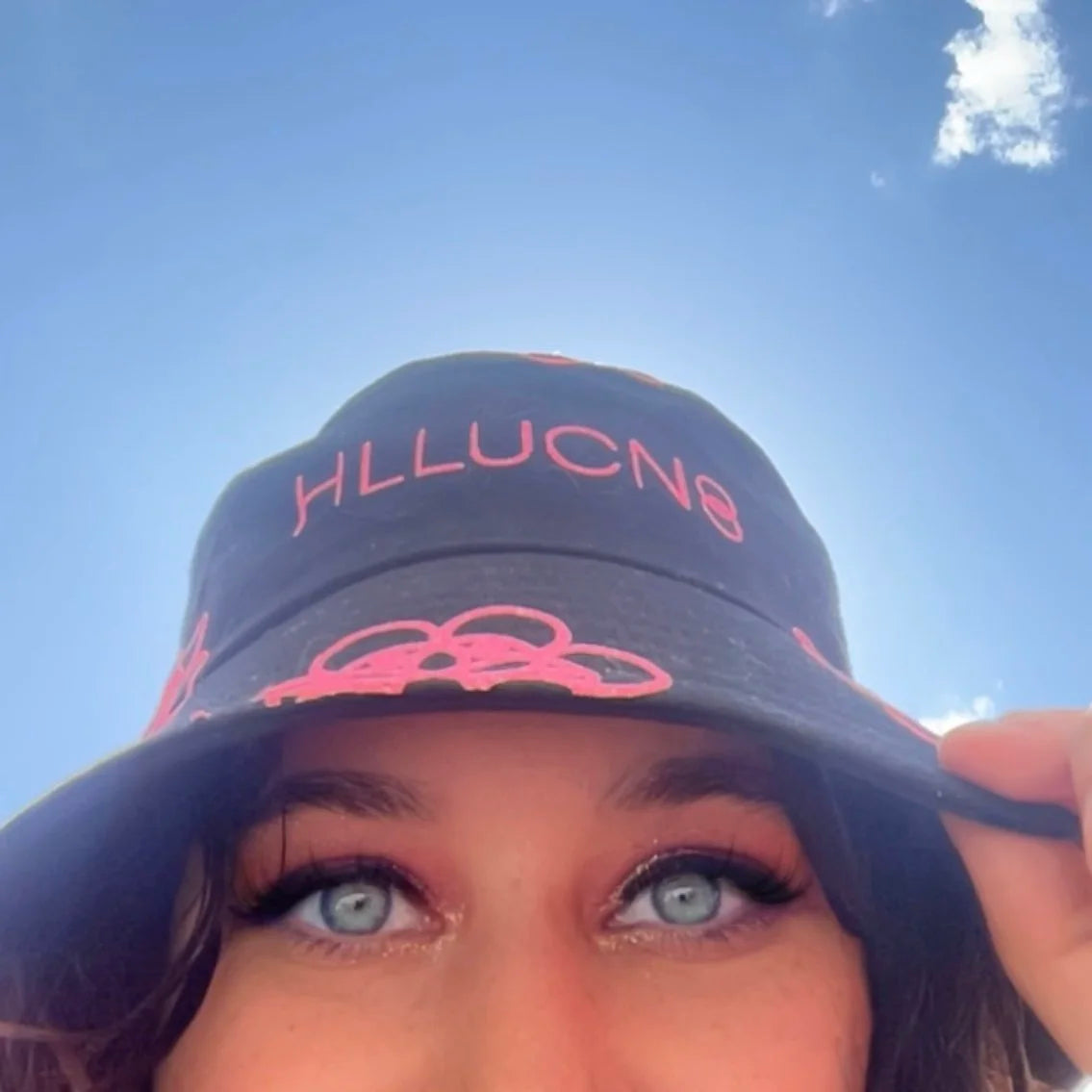 Pink Hllucn8 Flower Bucket Hat