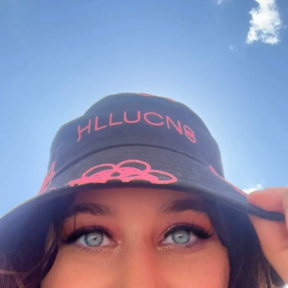Pink Hllucn8 Flower Bucket Hat