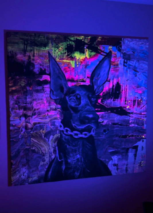 Fancy Doberman Painting