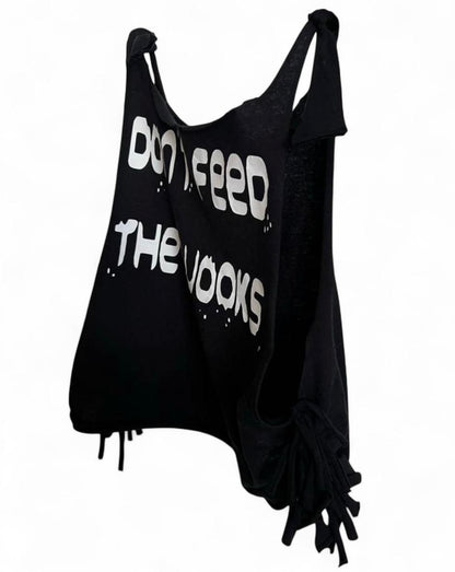 Don’t Feed The Wooks Halter Crop Top