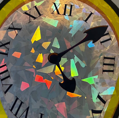 Melting Clock Sticker