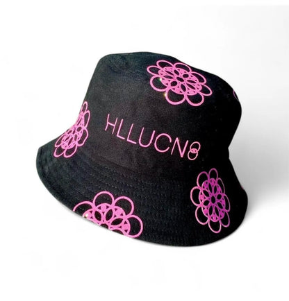 Pink Hllucn8 Flower Bucket Hat