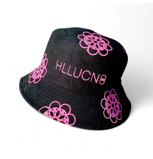 Pink Hllucn8 Flower Bucket Hat