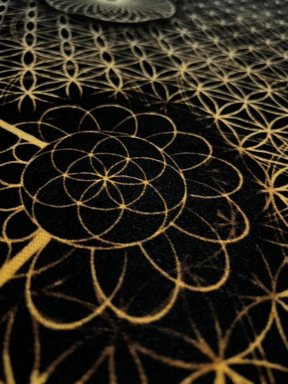 Gold Sacred Geometry Pashmina