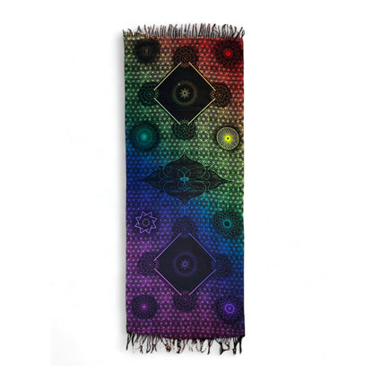 Rainbow Sacred Geometry Pashmina