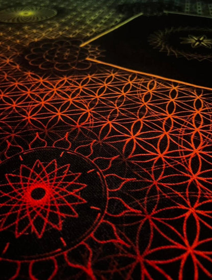 Rainbow Sacred Geometry Pashmina
