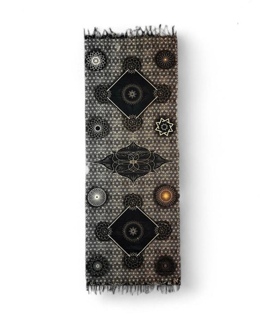 Gold Sacred Geometry Pashmina