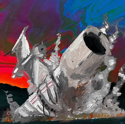 Crash Landing Painting