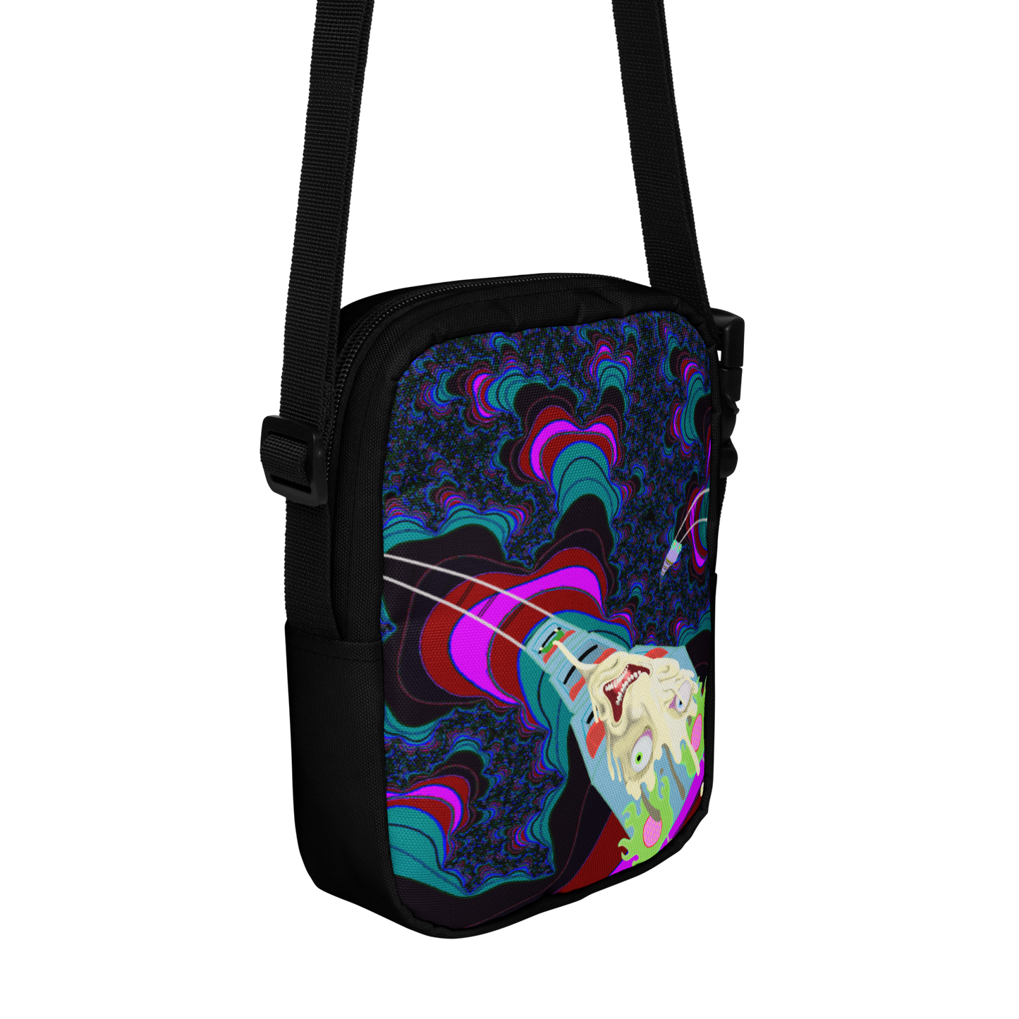 Fractal Freefall Crossbody Bag