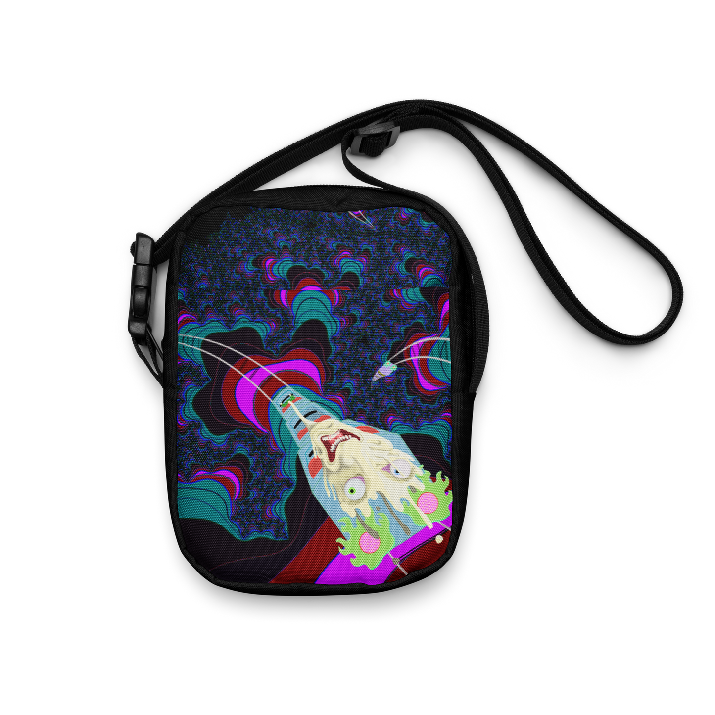 Fractal Freefall Crossbody Bag