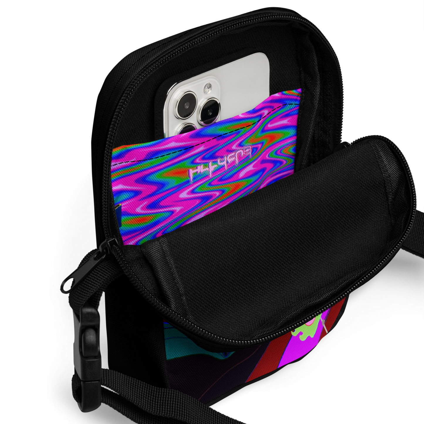 Fractal Freefall Crossbody Bag